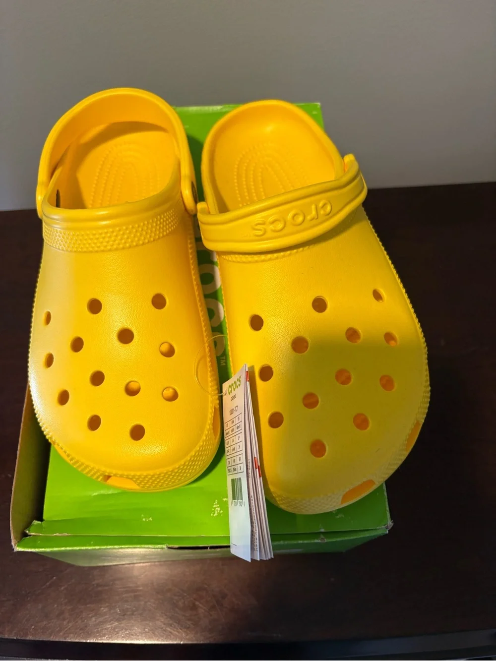 CROCS bright yellow